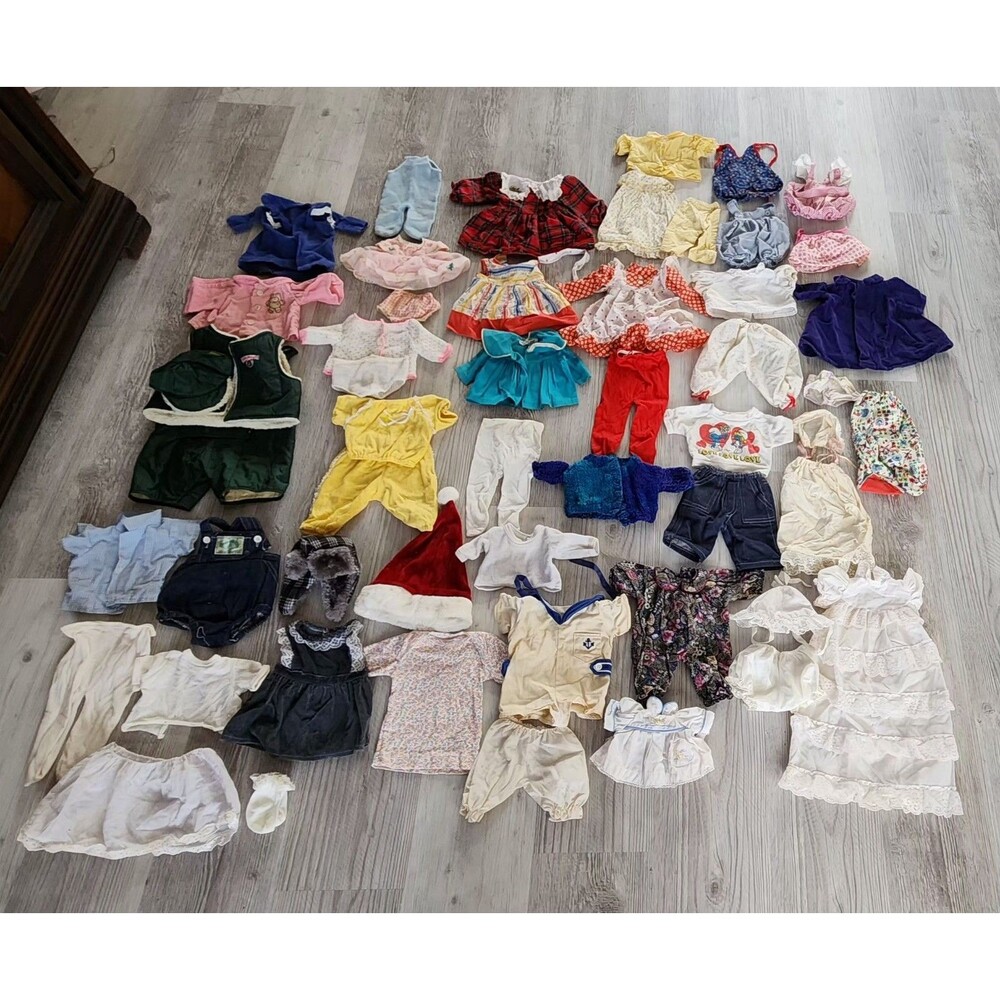 Vintage Baby Doll Clothing Lot 55 Pieces Of Clothing